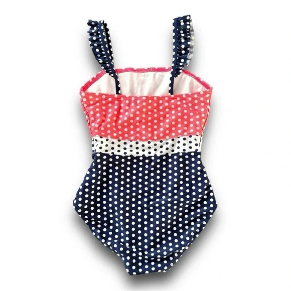 Cat & Jack | Girl’s Polka Dot One Piece ((M)/7-8 yrs) 🩱 - Picture 3 of 5